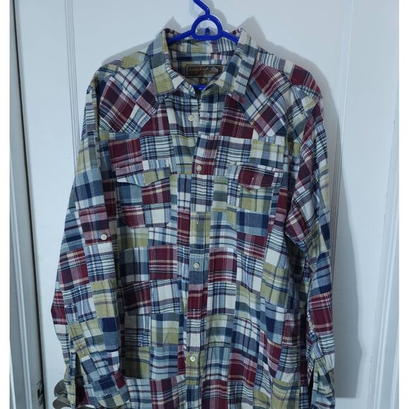 Siegfrieds Vintage Women's XL Plaid Button-Up Shirt Multicolor Cotton - Picture 10 of 15